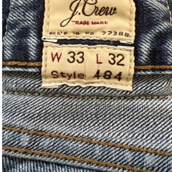 J Crew Kaihara Japanese Denim Men Jeans Style 484  W33 L 32 EUC - Picture 4 of 14